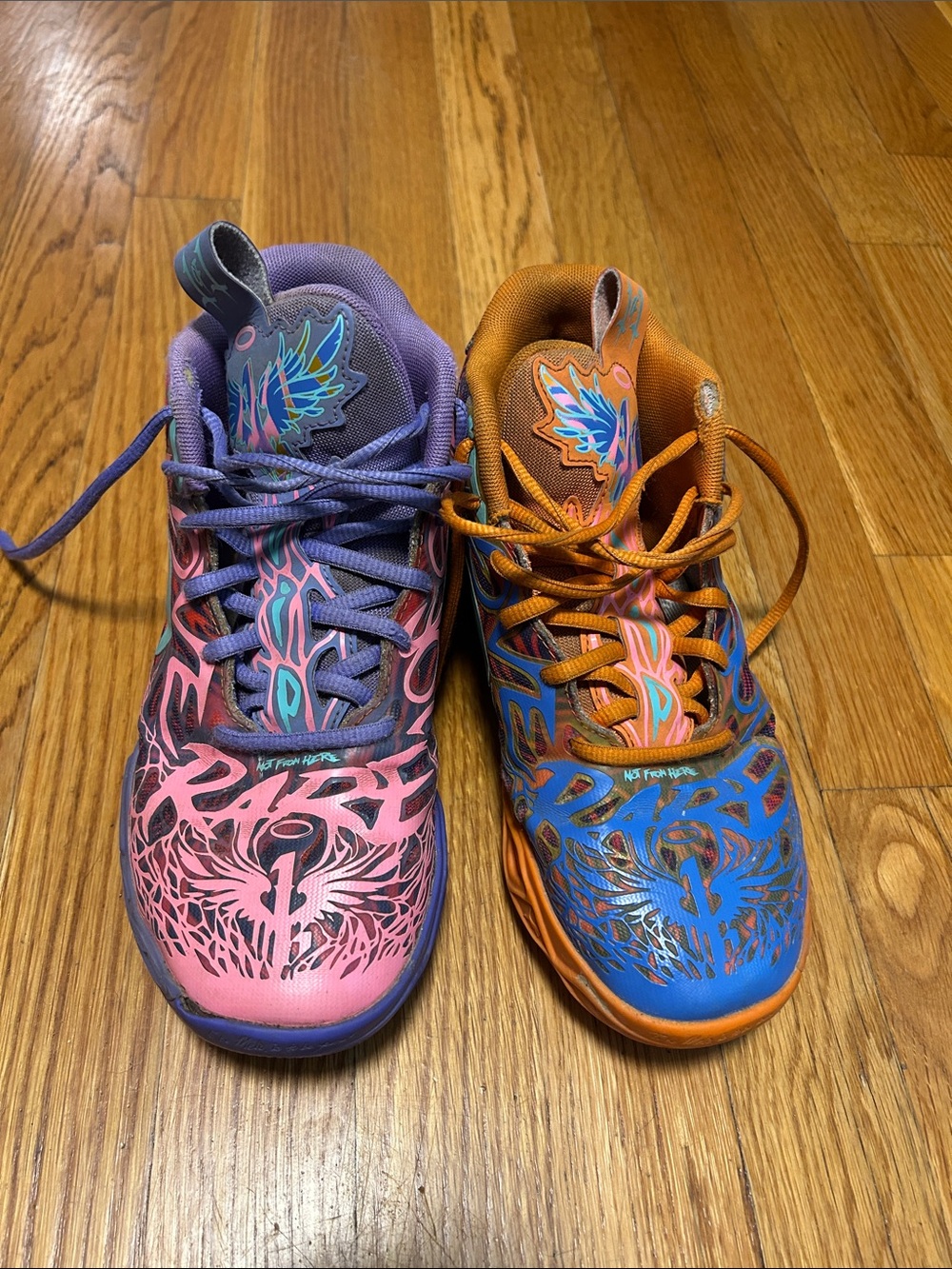 Puma LaMelo Not From Here Basketball Shoes Purple/Pink & Orange/Blue